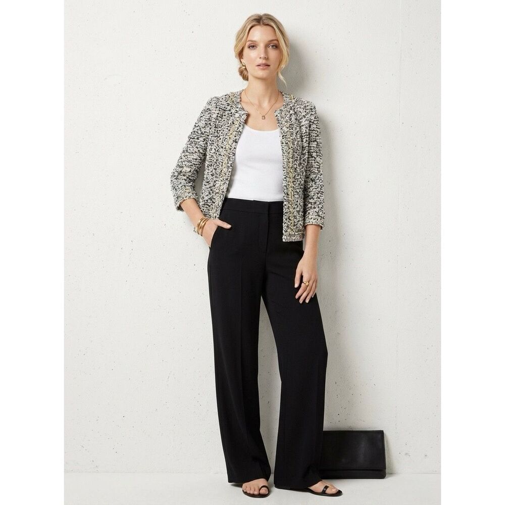 St. John Couture Amour Embellished Tweed Jacket Size 16